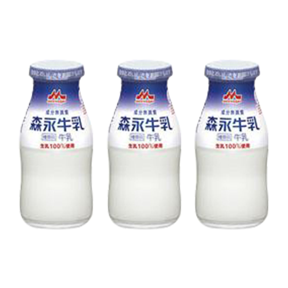 森永牛乳180ｍｌビン入り×3本